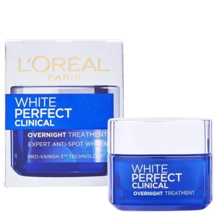 Kem dưỡng da trắng mịn và giảm thâm nám ban đêm L'Oreal Paris White Perfect Clinical 50ml