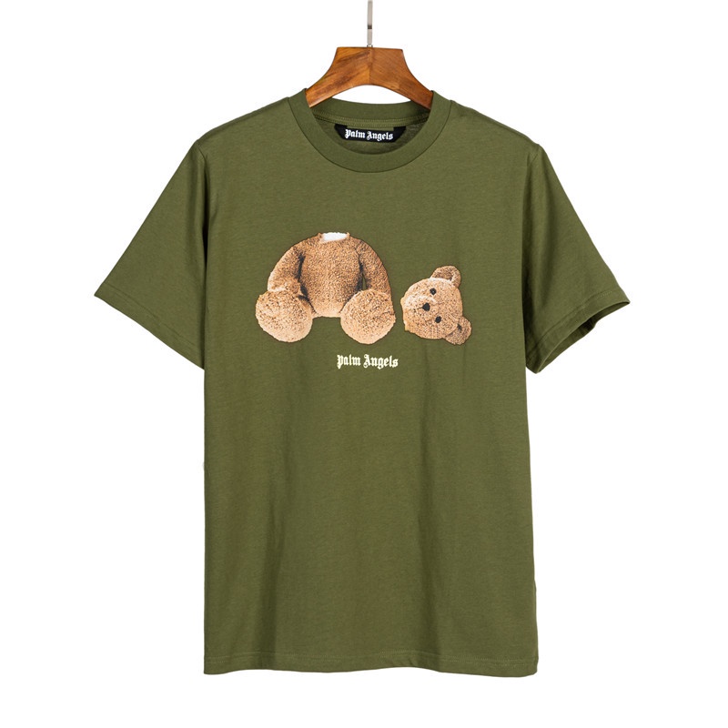 Áo Thun Cotton Tay Ngắn Dáng Rộng In Hình Gấu Guillotine Cổ Điển Plus Size Cho Nam Và Nữ