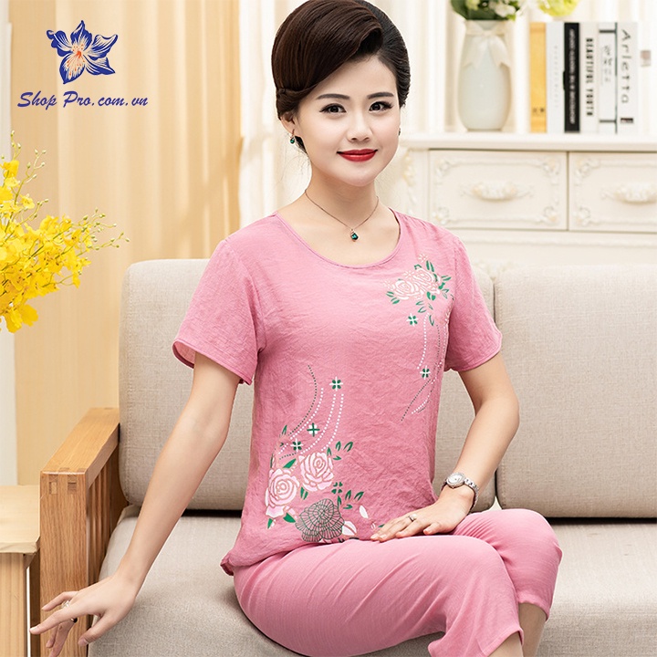 Bộ Trung Niên Mặc Nhà, Bộ Ngủ Vải Đũi - Sang Trọng, Thanh Lịch - Chất Đũi Mềm, Nhẹ, Mát shop pro H30-H37