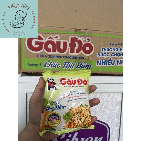 Cháo ăn liền, Cháo Thịt bằm Gấu Đỏ gói lẽ
