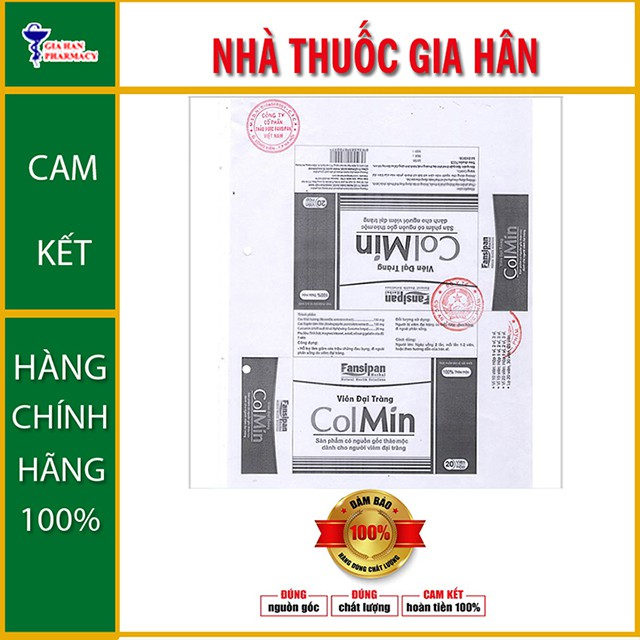 Viên Đại Tràng ColMin Dành Cho Người Viêm Đại Tràng