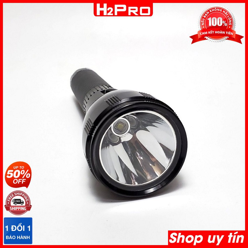 Đèn pin siêu sáng cầm tay WASING WFL-H9 H2Pro chính hãng, đèn pin led 8W-800Lumens chống thấm nước-ánh sáng trắng