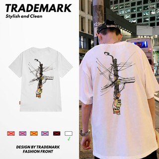 Áo thun nam nữ unisex tay lỡ CỘT ĐIỆN VIỆT NAM, áo phông basic ,màu trắng