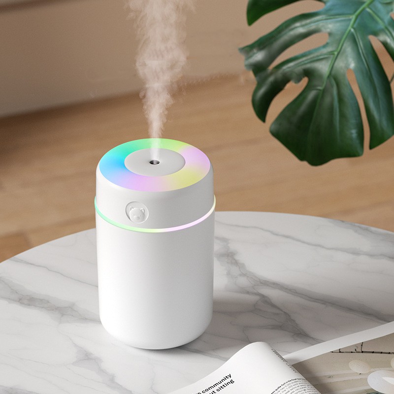 Máy khuếch tán hương thơm USB tạo ẩm Fnelse nút hình gấu 520ML