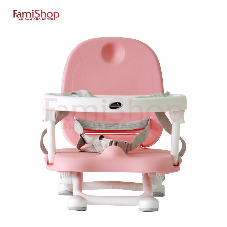 FamiShop Ghế ngồi ăn dặm cho bé - điều chỉnh độ cao 1013- hồng phấn