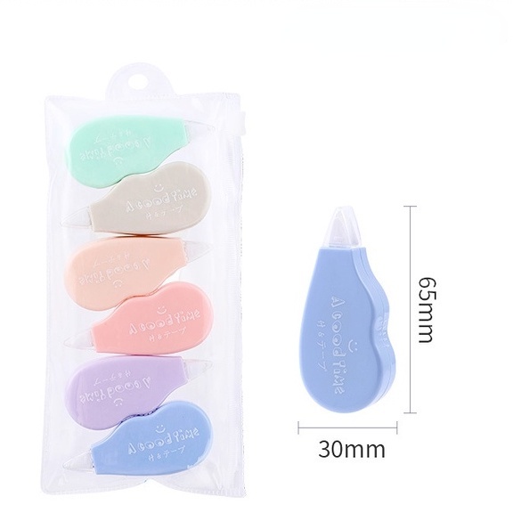 Set 6 Bút Xóa Kéo Họa Tiết Dễ Thương