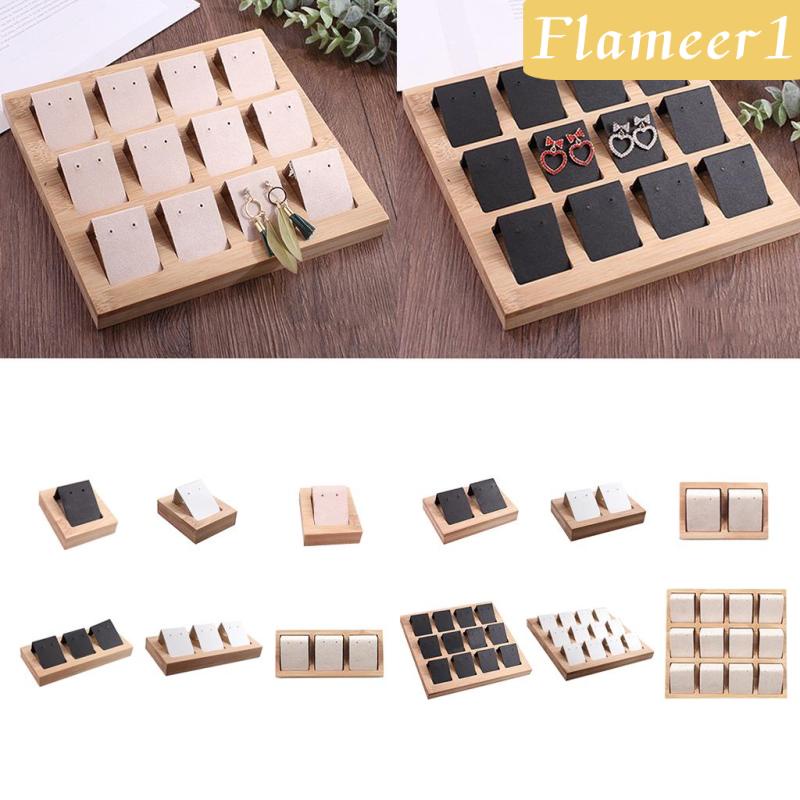 1 Cặp Giá Đỡ Trưng Bày Bông Tai Màu Đen