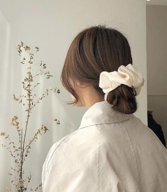 Cột tóc Scrunchies satin nhiều màu siêu xinh - Dây buộc tóc vải, vòng tay nữ dễ thương - Sỉ lẻ phụ kiện tóc giá rẻ