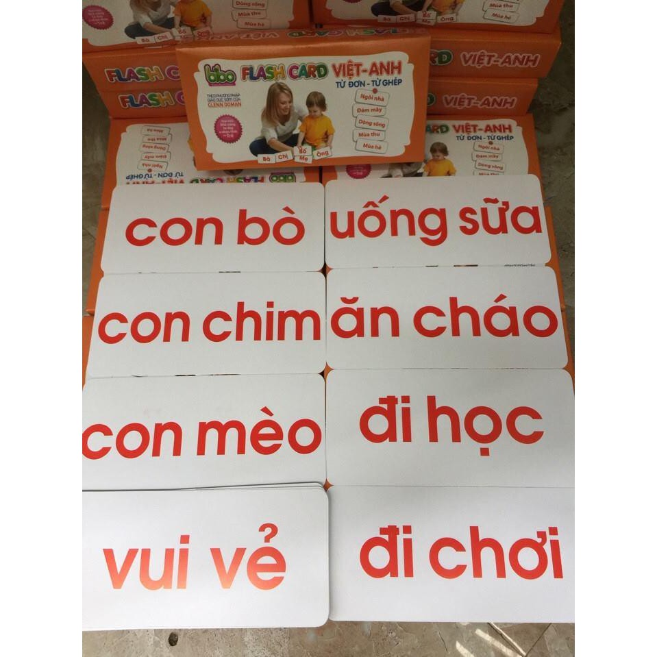 Bộ thẻ học thông minh cho bé loại cỡ lớn