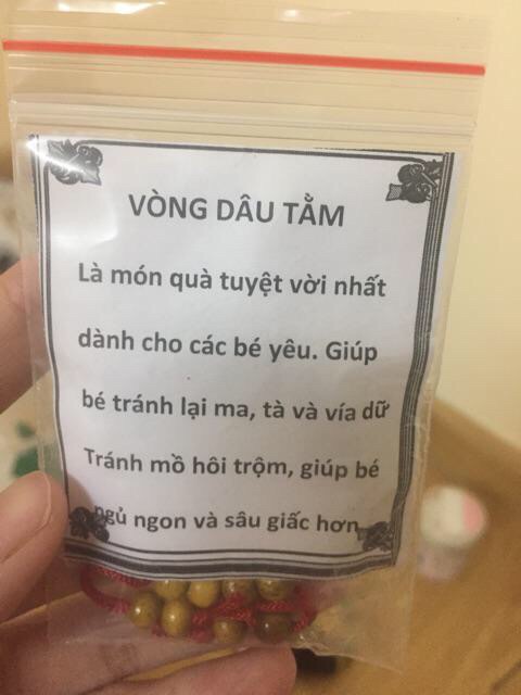 Vòng dâu tằm túi zip