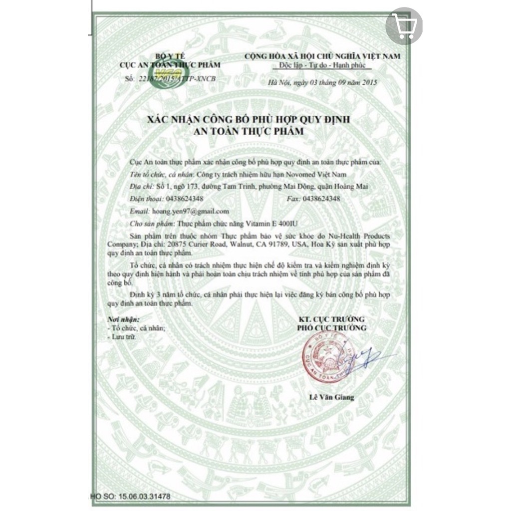 Vitamin E 400IU đẹp da, xoá nhăn. Hàng chính hãng 100% của Mỹ. | Thế Giới Skin Care