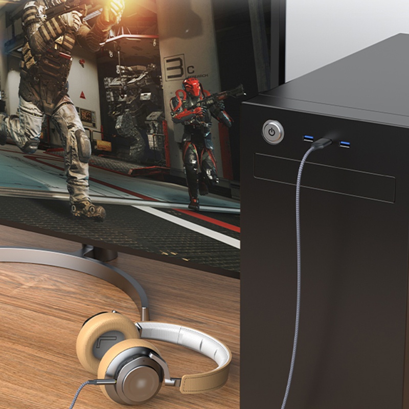 Dây Cáp Chuyển Đổi Cổng USB Sang Cổng 3 5mm Chuyên Dụng