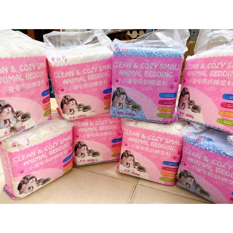 Lót chuồng hamster  GIẤY COZY  450g siêu thoáng khí, ít bụi, sợi mềm