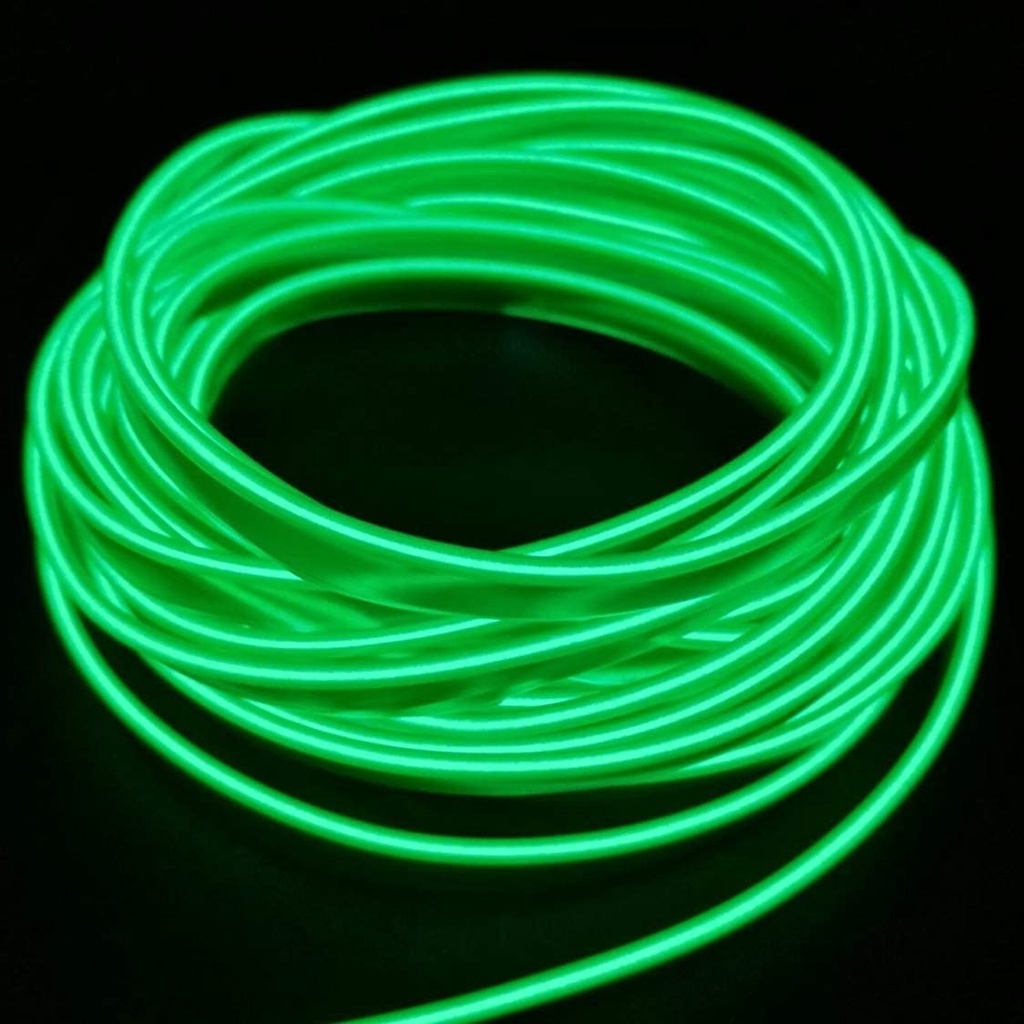 Line EL Line Đèn LED trang trí với đèn neon có thể kết nối lại USB có thể được cắt dây điện phát quang sáng trang trí xe hơi và quần áo trang trí Halloween Trang trí tự động làm