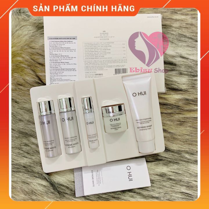 SET OHUI EXTREME WHITE Mini DƯỠNG TRẮNG - MỜ THÂM NÁM - CHỐNG LÃO HOÁ