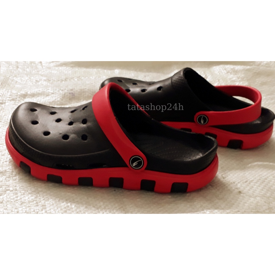 Dép Cross Unisex ❤️ Dép sục nhựa cá độn đế đi mưa siêu nhẹ dép lỗ đi trong nhà cho cặp đôi nam nữ 2 mau