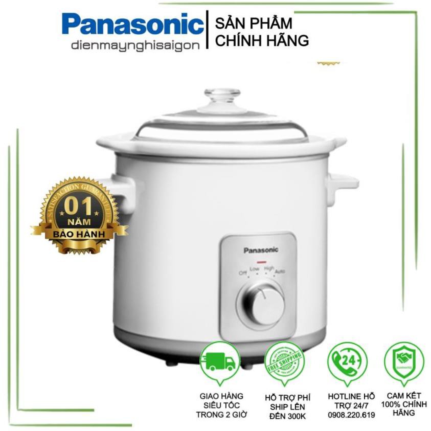 [Chính hãng - Bảo hành 1 năm] Nồi nấu chậm Panasonic NF-N30ASRA (3 Lít) - Hàng chính hãng