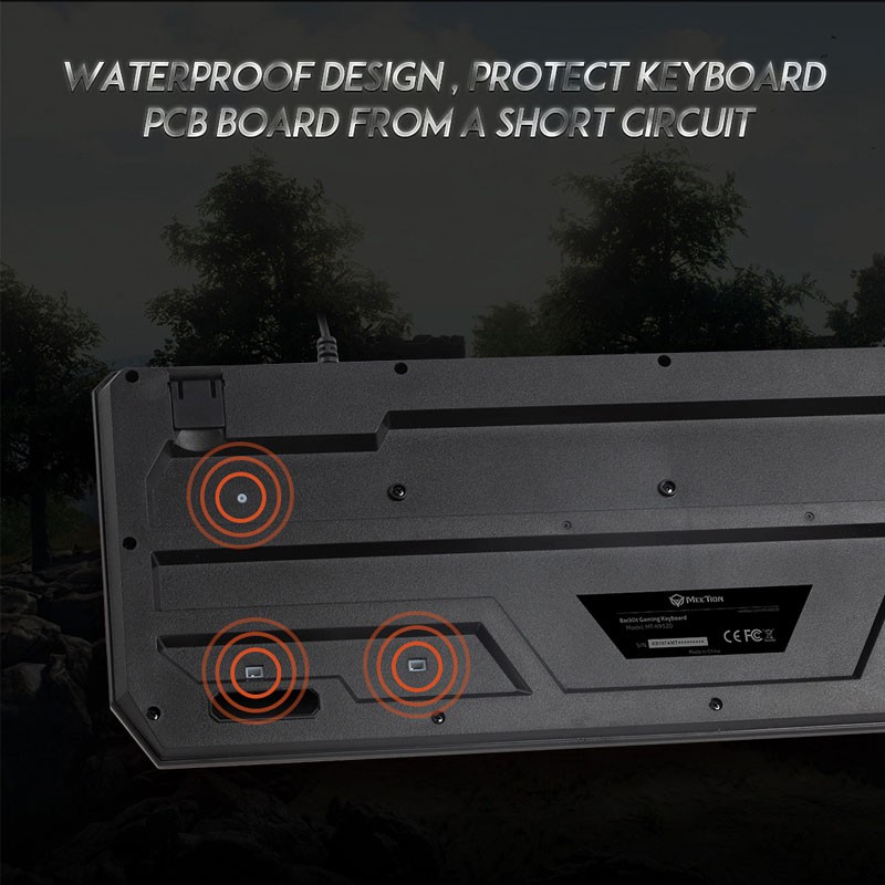 Bàn phím máy tính giả cơ Meetion K9320 | Chuyên game - 19 phím Anti-Ghosting - 12 Nút Phím tắt Fn - Hàng chính hãng