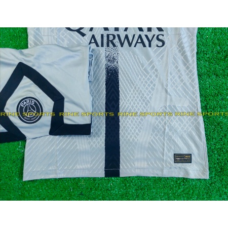 Bộ Áo bóng đá PSG sân khách xám Super Bodyfix Thailand mùa giải 2022-2023 Giống thi đấu 100%