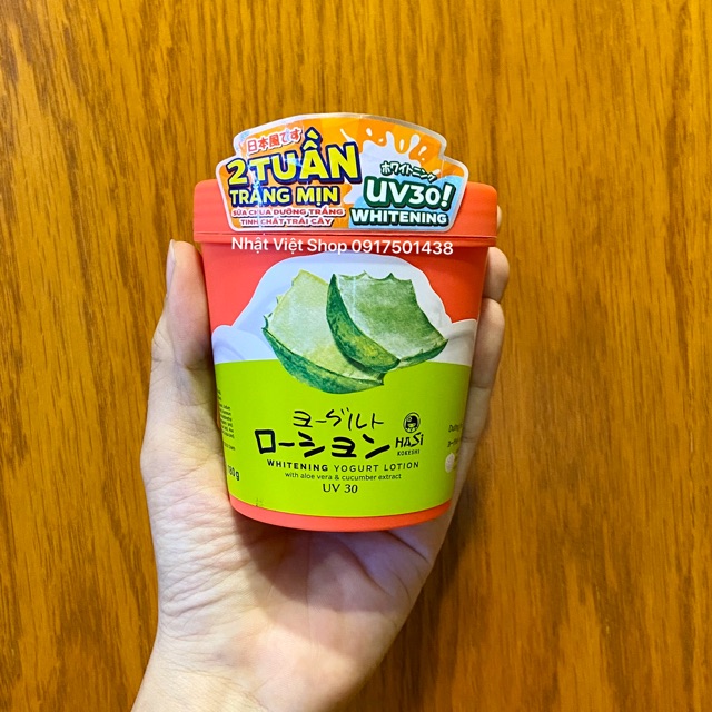Kem Lotion Dưỡng Thể Trắng Da Yogurt Trái Cây Hasi Whitening Yogurt Lotion UV 30 | BigBuy360 - bigbuy360.vn
