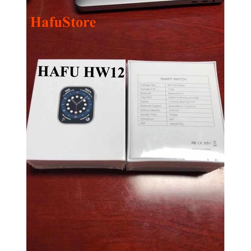 Đồng hồ thông minh HAFU HW12 cho nữ xinh đẹp núm xoay thay ảnh nền nghe gọi Bluetooth