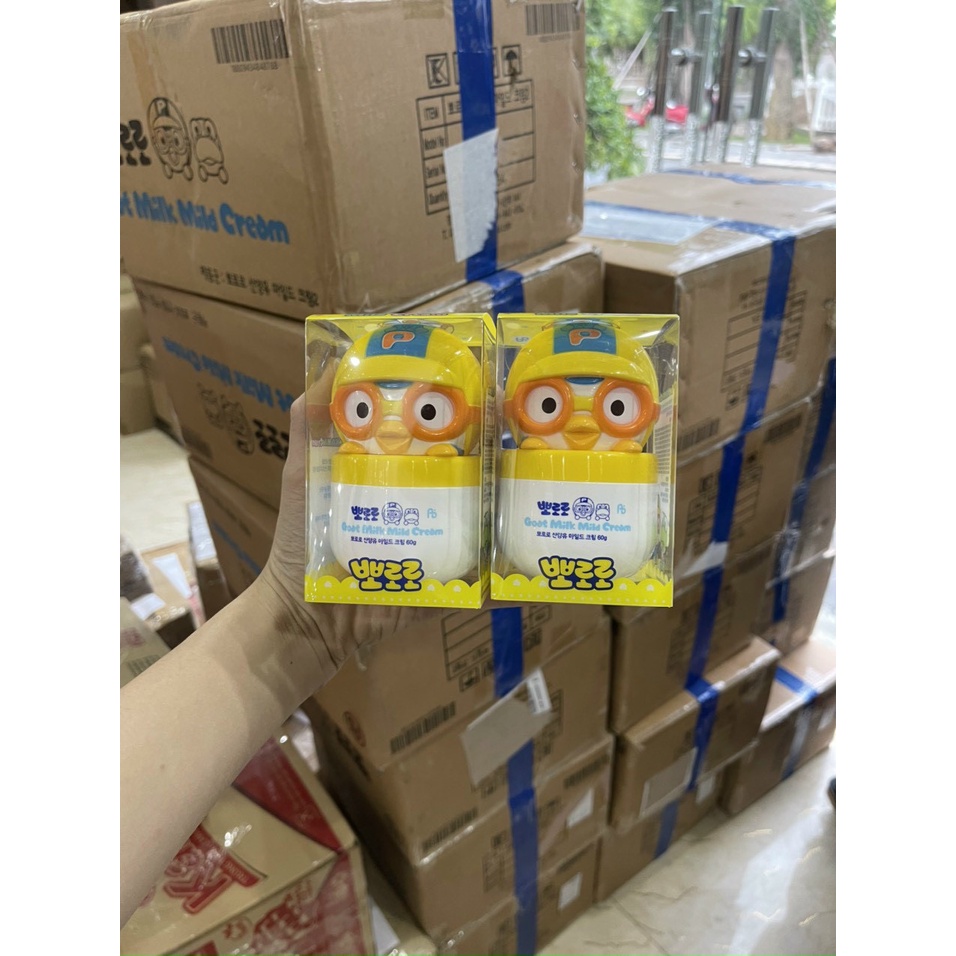 Kem nẻ dưỡng da cho bé PORORO goat milk mild cream