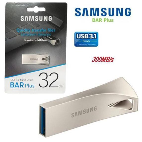 [FreeShip HCM] Ổ ĐĨA FLASH USB 3.1 SAM SUNG BAR PLUS 32GB/16GB/8GB/4GB CHỐNG NƯỚC - BH 12 THÁNG