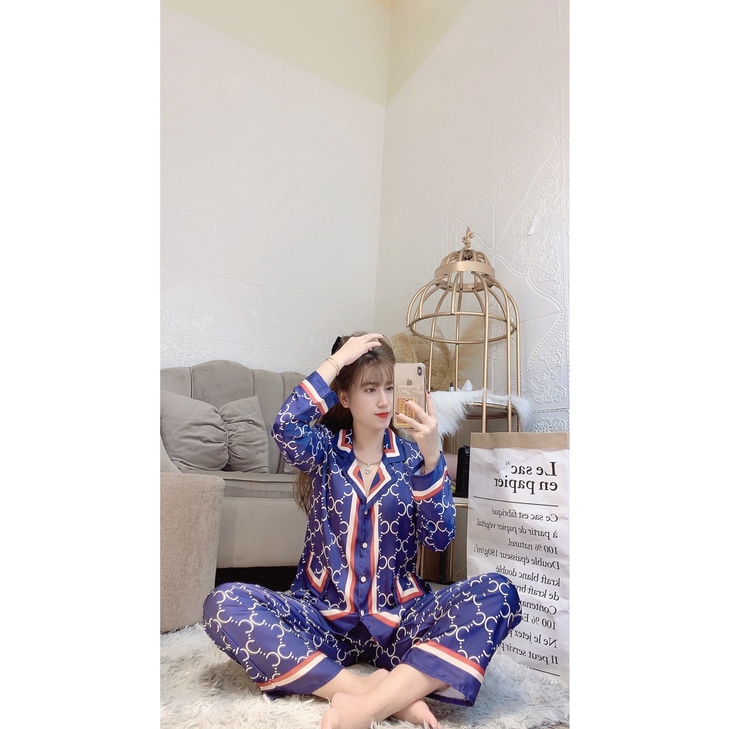 Bộ ngủ Pijama GC thiết kế [ PREE SHIP ] Chất liệu lụa Latin Cao Cấp , mịn màng , sang chảnh