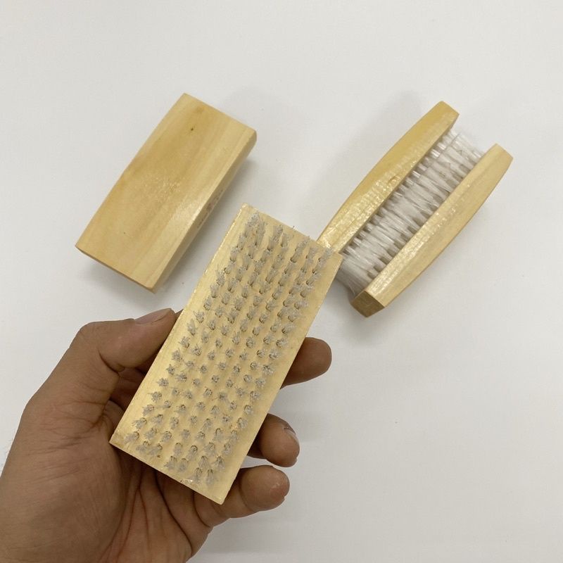Bàn chải giặt quần áo, chà chân gỗ cao cấp.