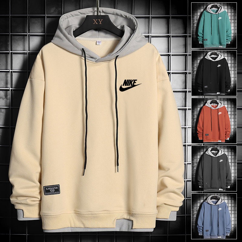 Nike Áo Hoodie Tay Dài Dáng Rộng In Họa Tiết Thời Trang Cho Nam Và Nữ