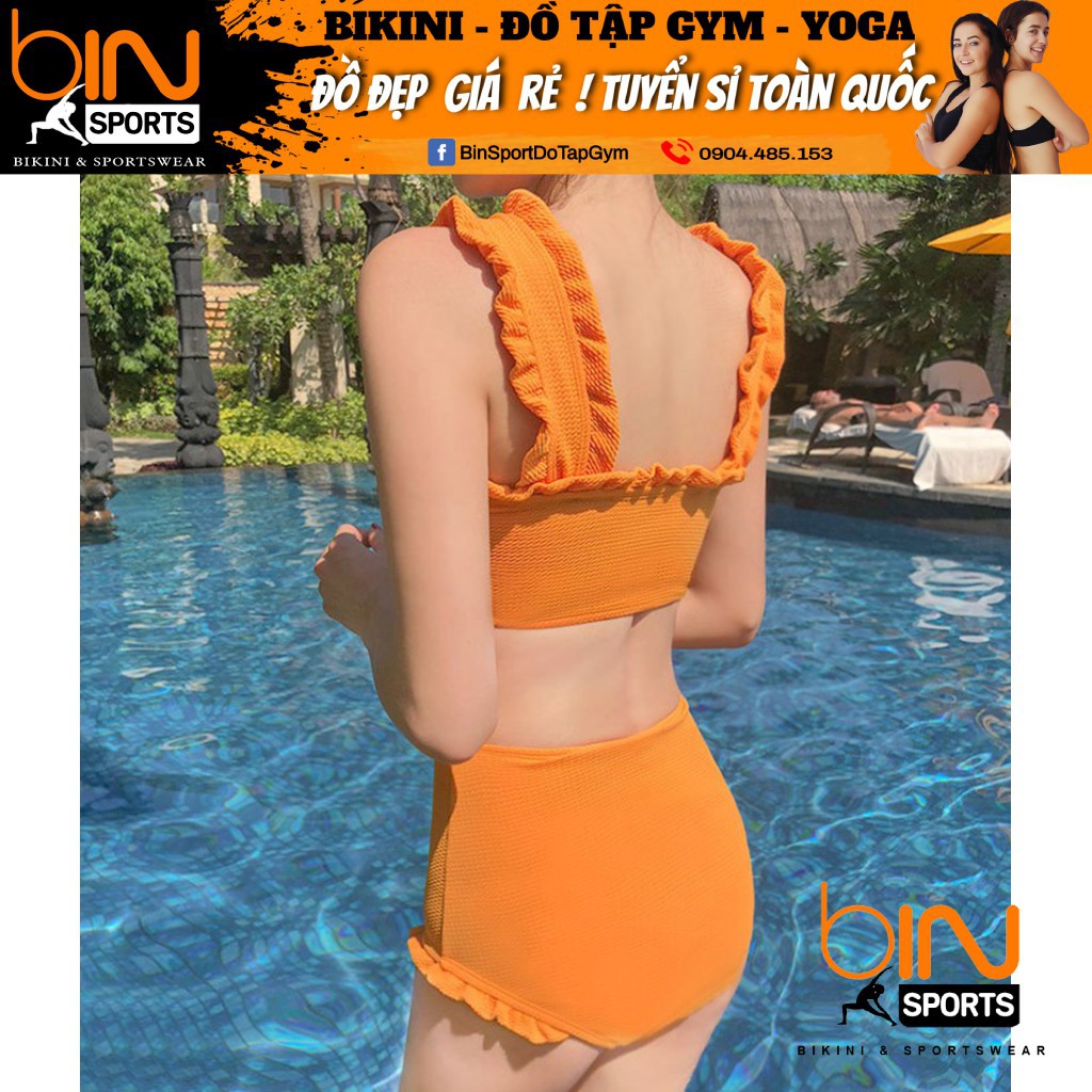 Bikini Nữ Cổ Chéo Màu Vàng Hàng Nhập BHN015 | BigBuy360 - bigbuy360.vn