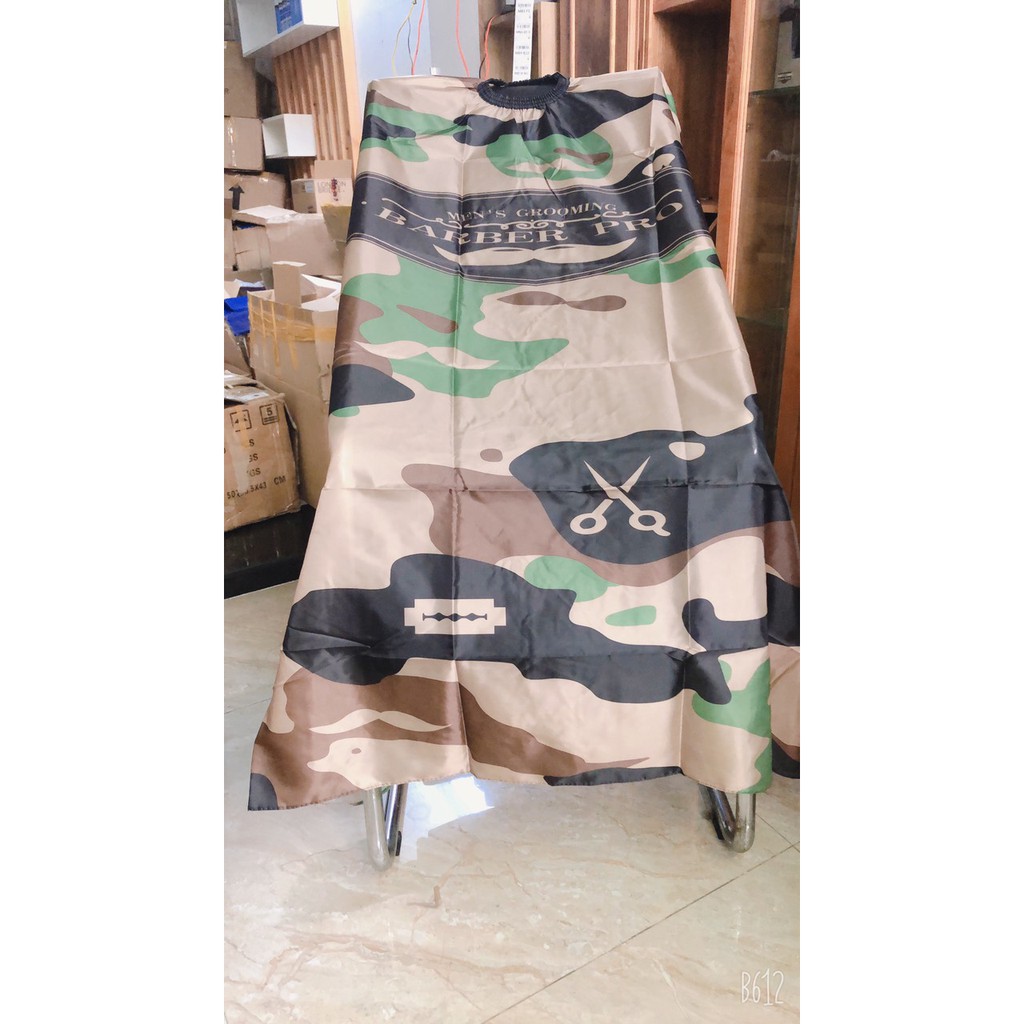 ÁO CHOÀNG CẮT TÓC MẪU LÍNH