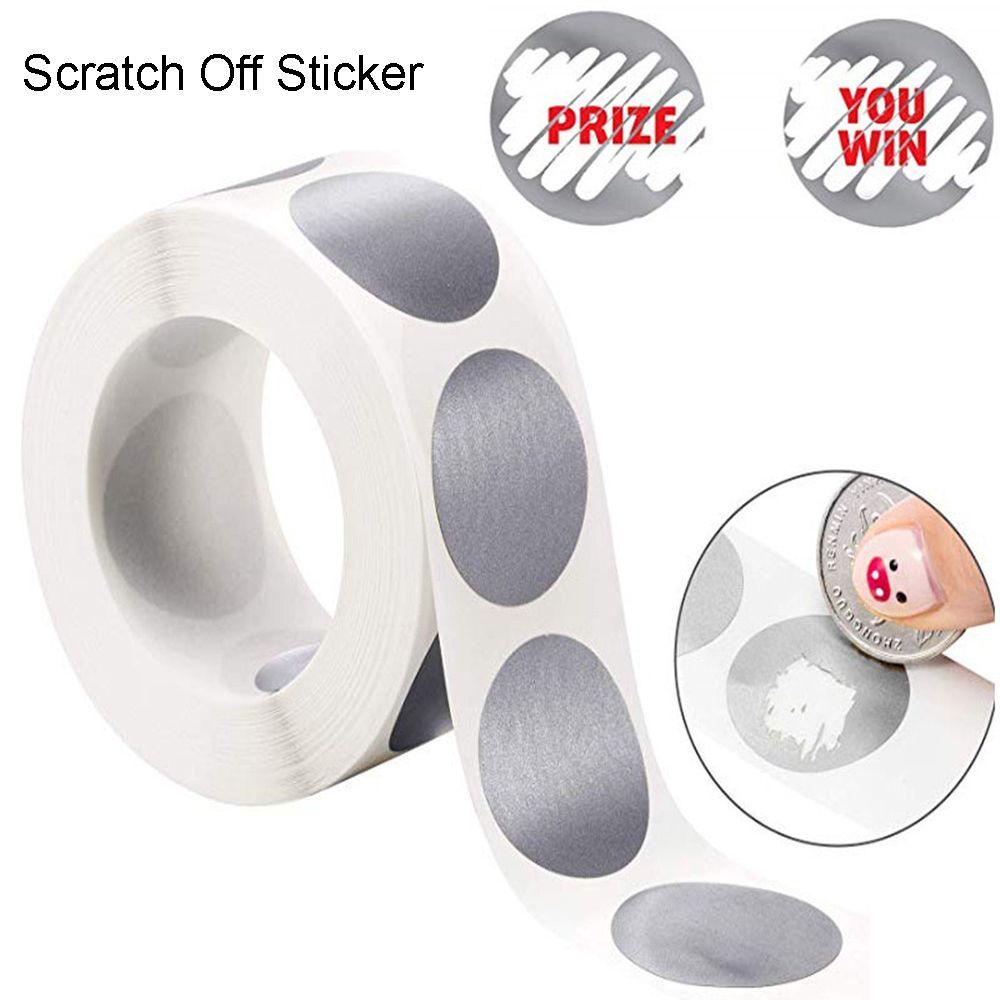 Set 300 / 600 Tấm Nhãn Dán Hình Tròn Chống Trầy Trang Trí Thiệp KENT1