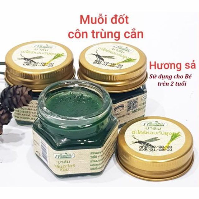 Dầu Cù Là Muỗi Xả Green Herb Thái Lan 20gr