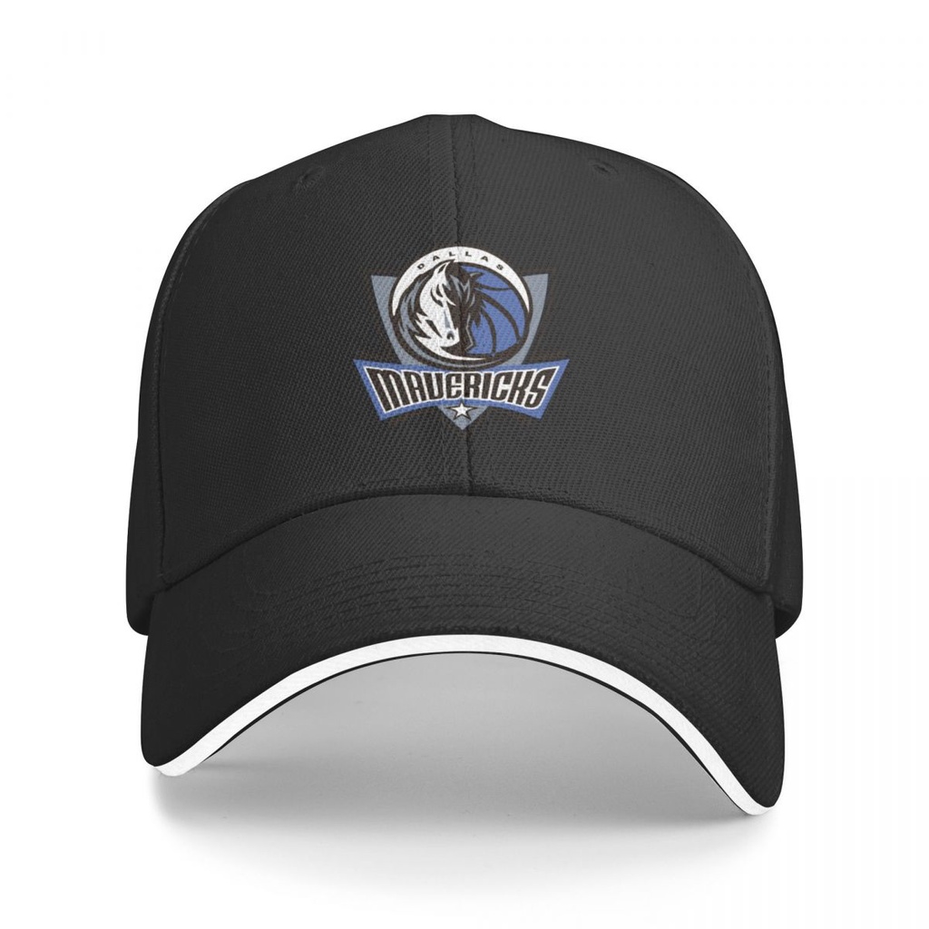 Mới NBA Dallas Mavericks Logo Mũ Bóng Chày Unisex Chất Lượng Polyester Mũ Nam Nữ Golf Chạy Chống Nắn