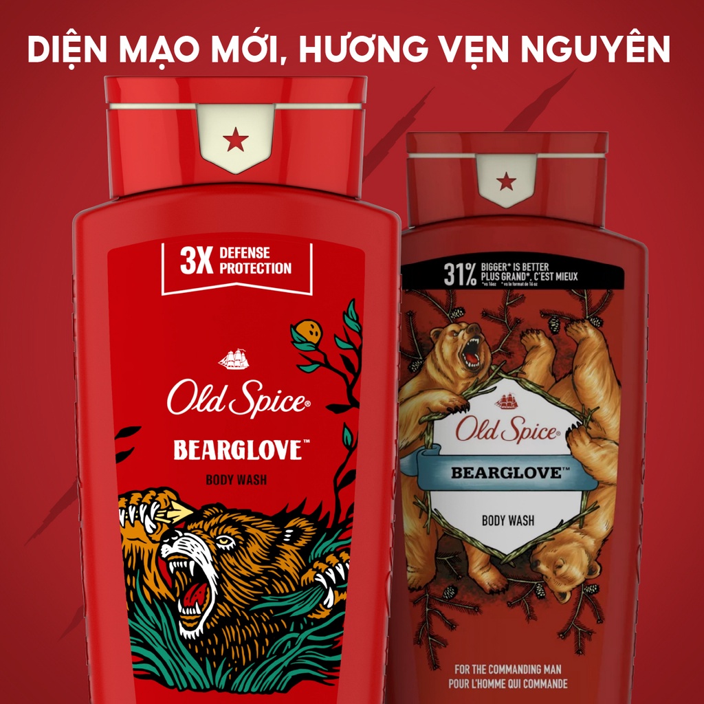 Sữa tắm nam Old Spice 473ml I 532ml nhiều mùi hương - TD Shop