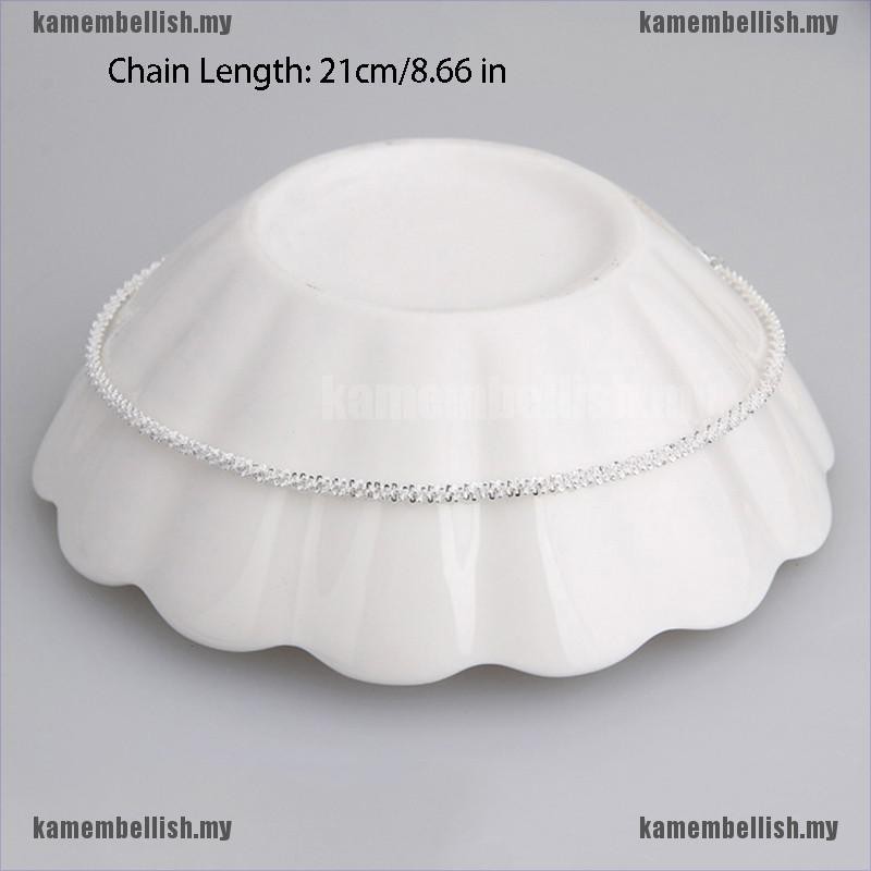 Lắc Chân Mạ Bạc 925 Dạng Dây Thừng | BigBuy360 - bigbuy360.vn
