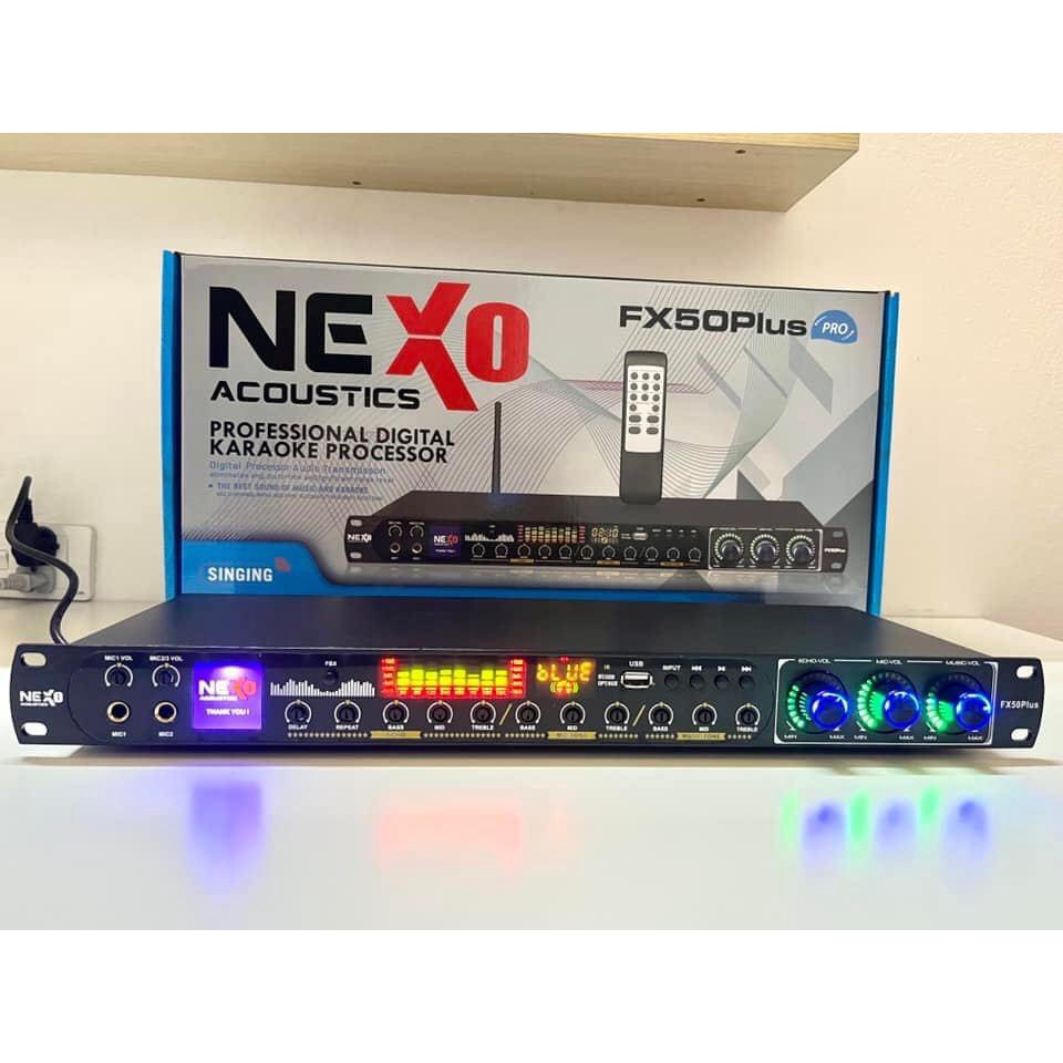 Vang cơ Nex - FX50PLUS - có reverb tích hợp chông hú và công nghệ bluetooth 5.0 + Tặng 2 dây canon