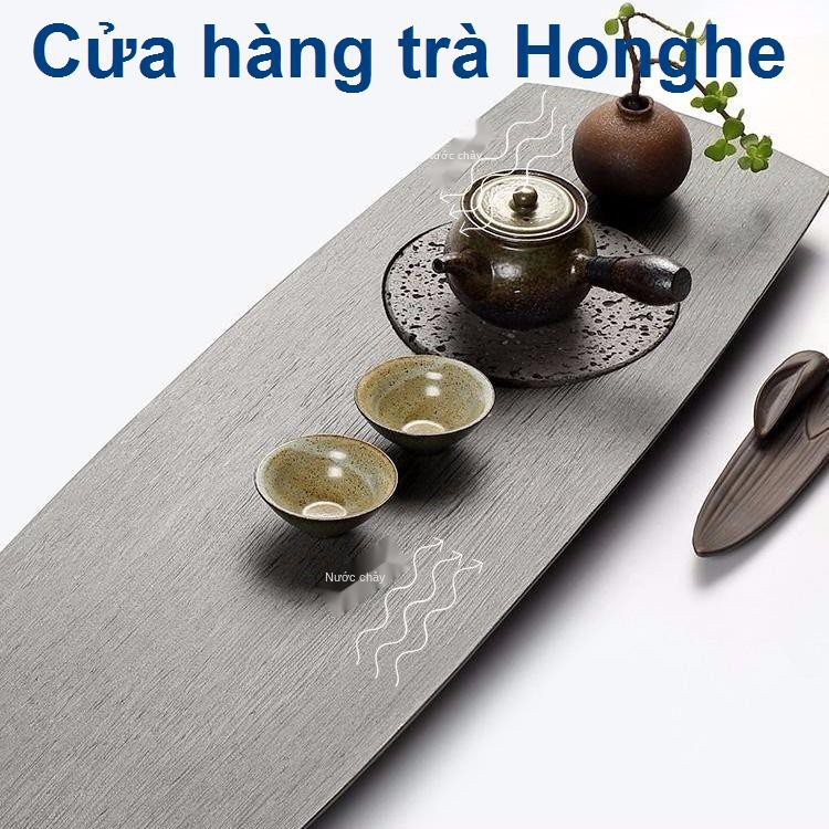 Khay trà đá Ujin tự nhiên Gia dụng lớn Bàn bằng đơn giản Nhật Bản Bộ Kung Fu Zen hiện đại <