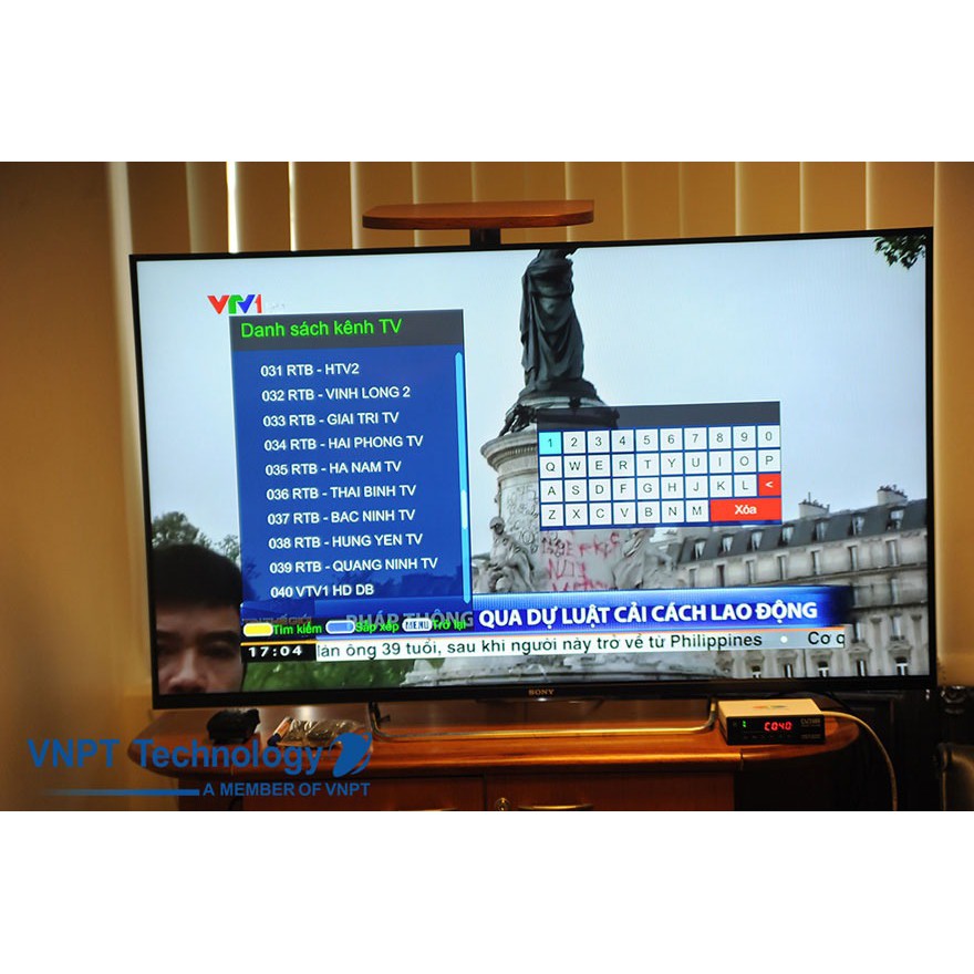 Đầu thu DVB-T2 iGate T202HD của VNPT Technology-Kèm anten ngoài trời 15m