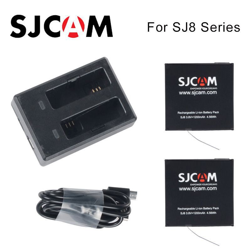 Dock sạc đôi cho camera hành trình sjcam sj8 Pro, sj8 plus, sj8 air, HOT