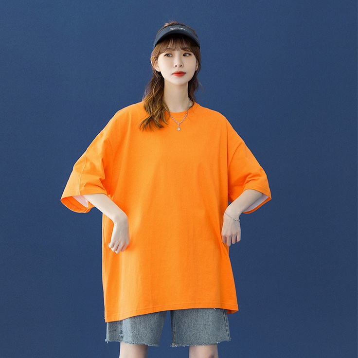 Áo thun trơn unisex tay lỡ form rộng, nhiều màu, nam nữ, Anam Store