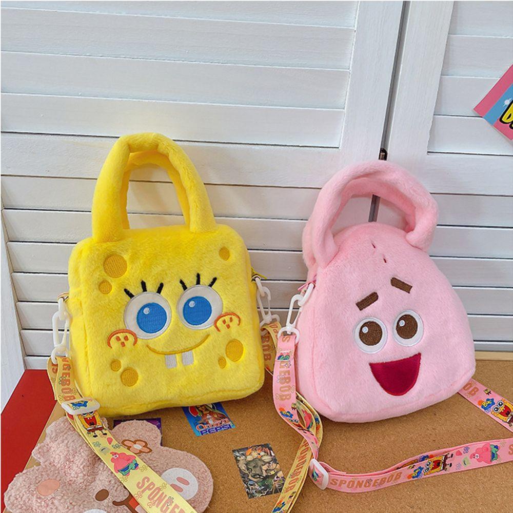 Túi Xách Tay Nhỏ Nhắn In Hình Spongebob Dễ Thương Cho Nữ