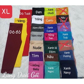 BIGSIZE Quần lửng dưới gối legging thun thái lan (hàng RAINBOW)