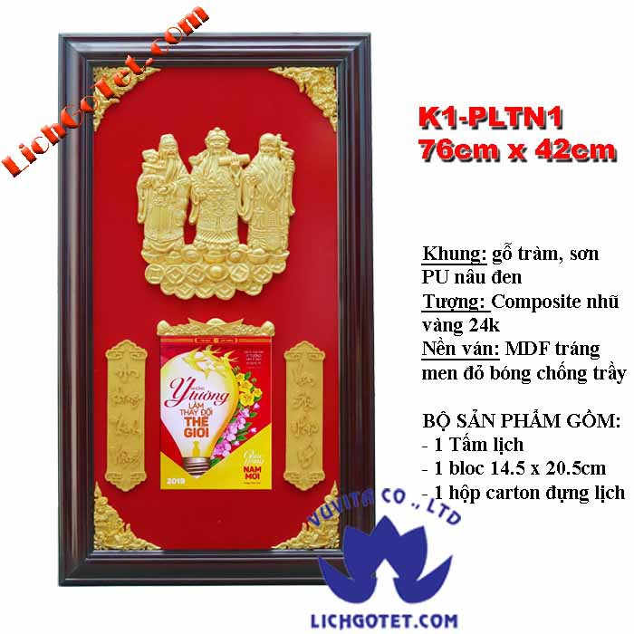 TRANH TREO LỊCH BẰNG GỖ