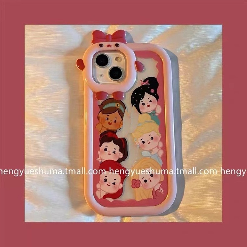 Ốp Điện Thoại Dẻo Trong Suốt Họa Tiết Hoạt Hình Cô Gái Dễ Thương Cho iPhone 14 13 12 11 Pro Max X XS XR 7 8 14 Plus 2023