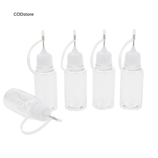 Bộ 5 lọ nhựa đựng dung dịch có đầu gắn kim tiện dụng 10ml