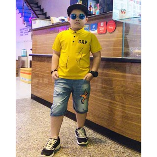 ÁO THUN CỔ TRỤ BÉ TRAI SIZE ĐẠI CỒ