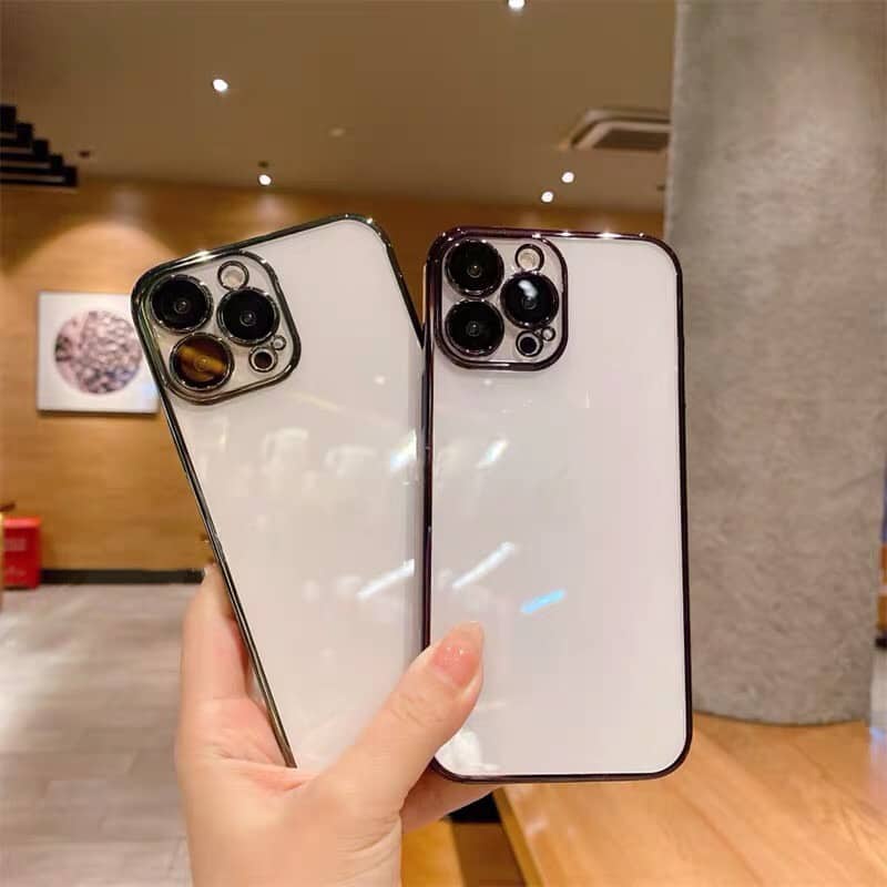 Ốp lưng X&M trong cứng viền màu cho iPhone 13, 13 Pro, 13 Pro Max Full bảo vệ cụm và mắt camera bất tử không ố màu