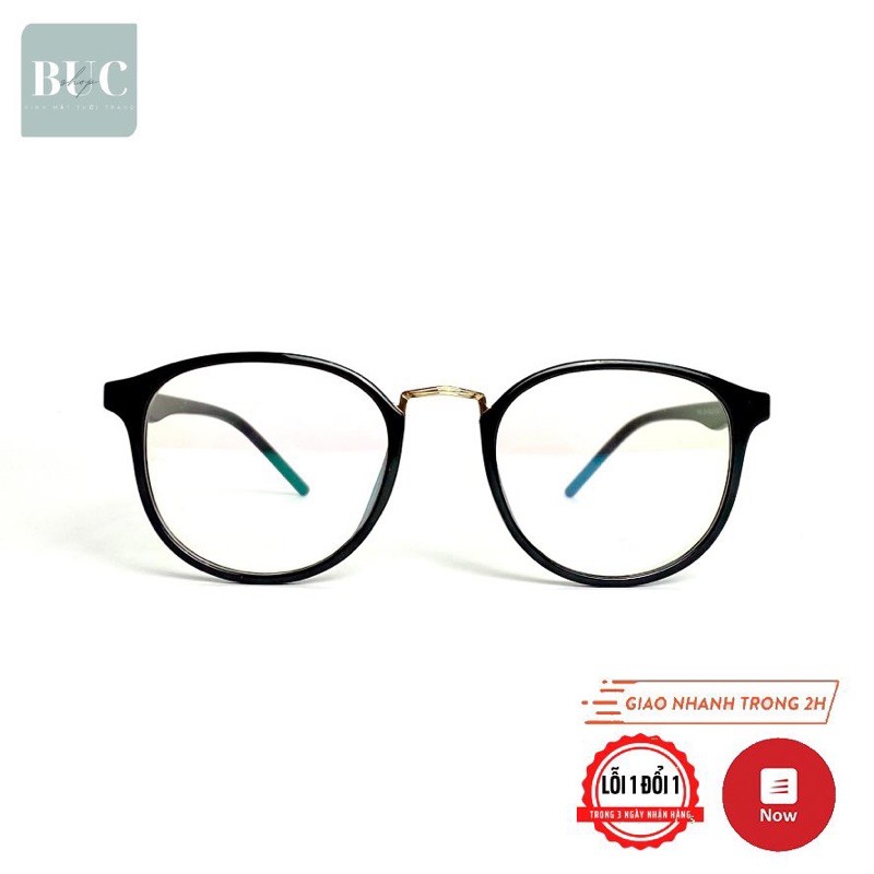 Gọng kính cận nhựa dẻo mắt tròn nhiều màu 209 BUCSHOP nam nữ